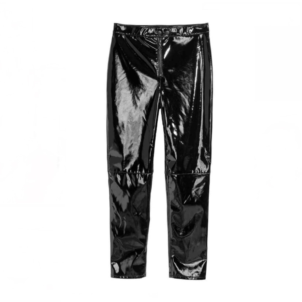 High Waisted Vinyl Pants